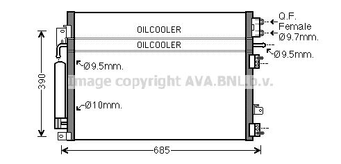 AVA QUALITY COOLING Kondensaator,kliimaseade CR5127D